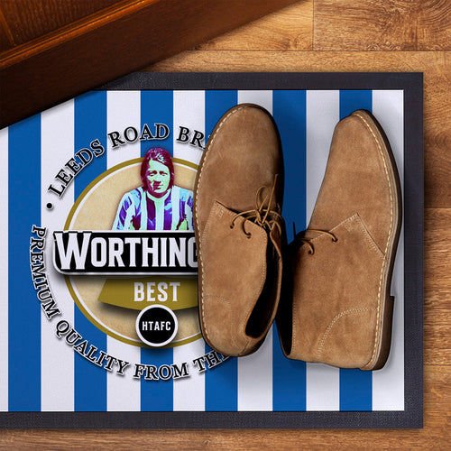 Huddersfield Worthington   - Football Legends - Door Mat -60cm X 40cm