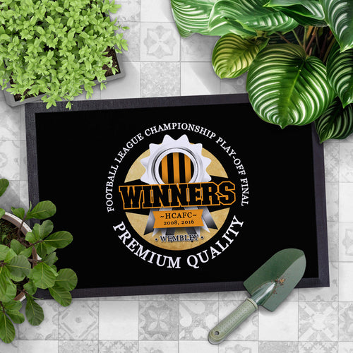 Hull Playoff  - Football Legends - Door Mat -60cm X 40cm