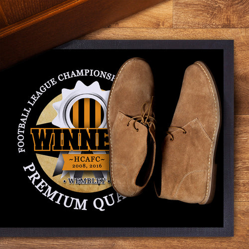 Hull Playoff  - Football Legends - Door Mat -60cm X 40cm