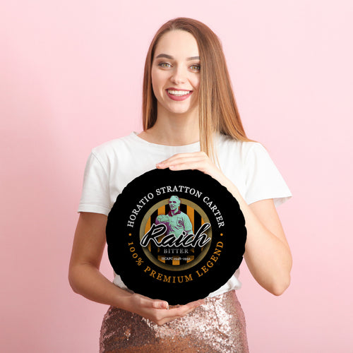 Hull Raich - Football Legends - Circle Cushion 14"