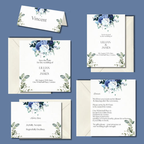 Place Cards - Hydrangea