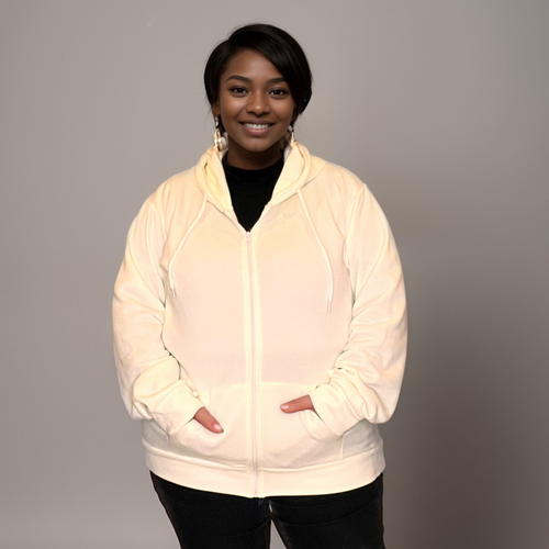 ZIP UP HOODIE PLUS SIZE JACKET