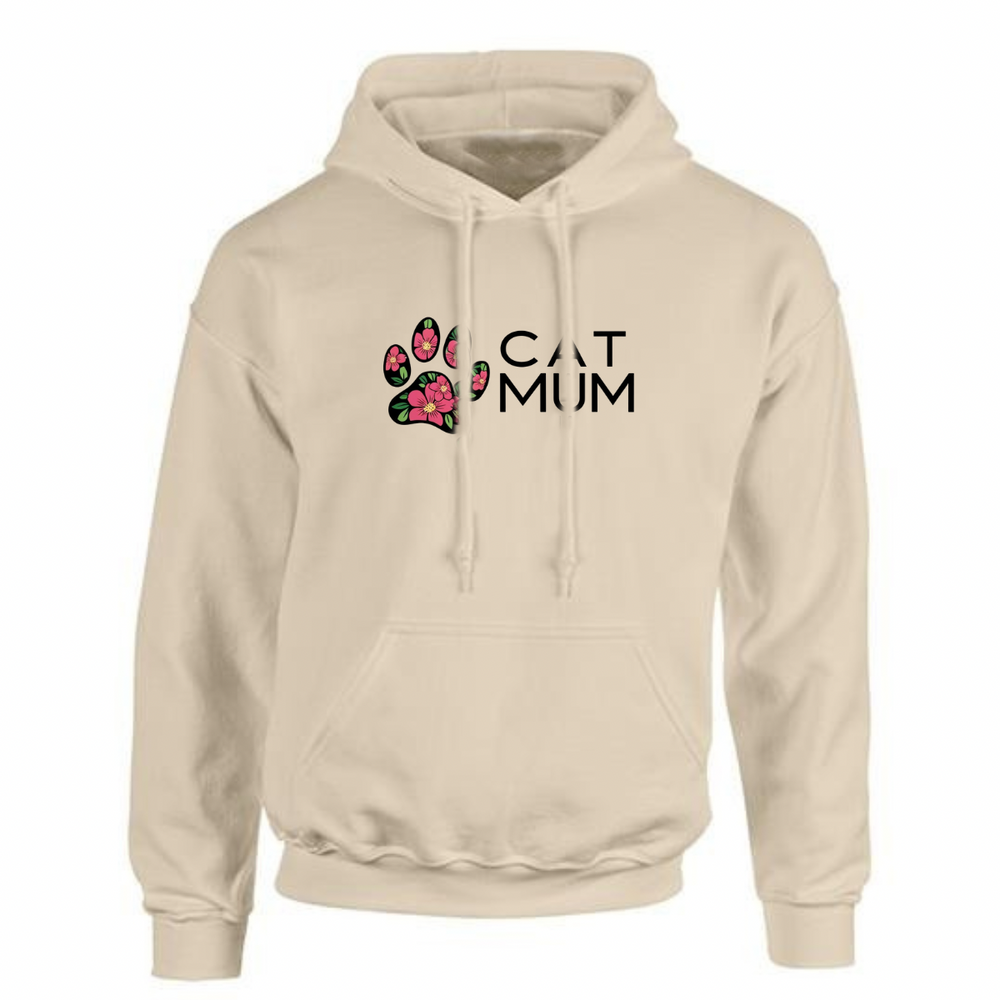 Plus‑Size Cat Mum Hoodie — Luxuriously Soft & Durable