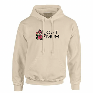 Plus‑Size Cat Mum Hoodie — Luxuriously Soft & Durable
