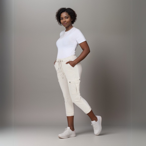 Plain Super Stretch Cargo Magic Trousers Jeans