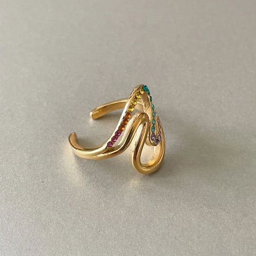 Cece Luxe 18k Gold Plated Ring of