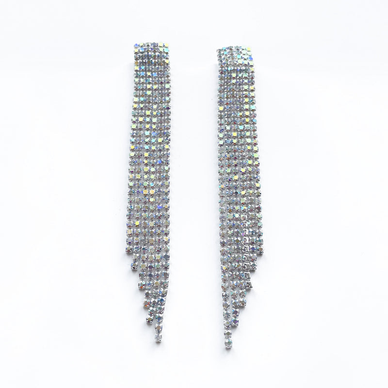 Aspen Silver Statement Cascade Earrings