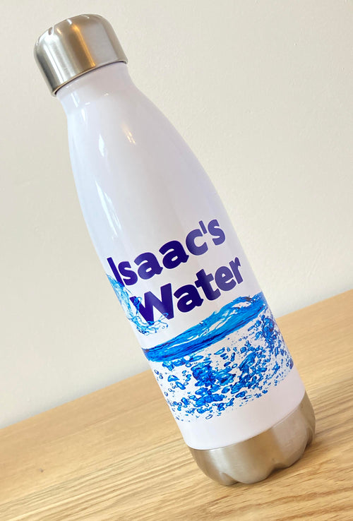 Personalised Steel Water Bottle - Wave Design