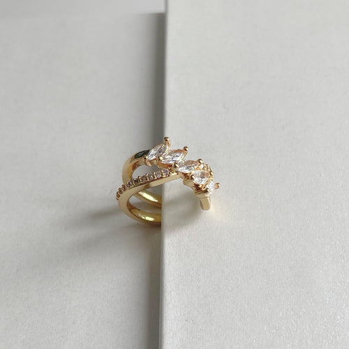 Erra Jewelled Gold Tone Ear Cuff