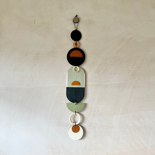 Modern Art Wall Hanging - Geometric Wall Art - Luxury Wall Decor - Mid-Century Home Decor - Slim Long Wall Tapestry