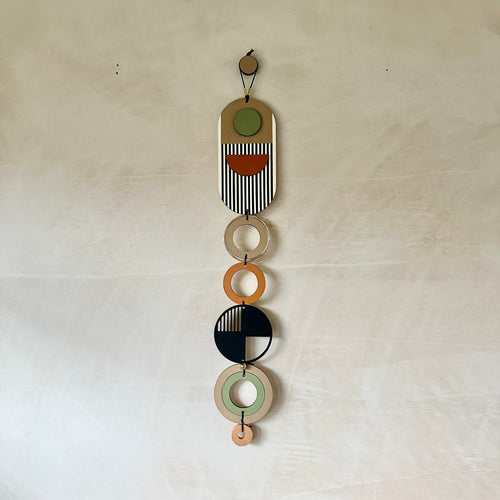 Modern Art Wall Hanging - Geometric Wall Art - Luxury Wall Decor - Mid-Century Home Decor - Slim Long Wall Tapestry