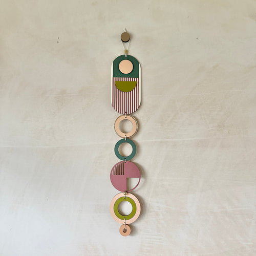 Eclectic Wall Hangings - Geometric Wall Art - Luxury Wall Decor - Mid-Century Home Decor - Slim Long Wall Tapestry
