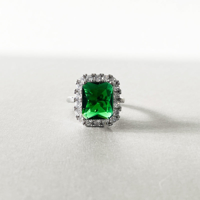 Catherine Emerald Green Cocktail Ring