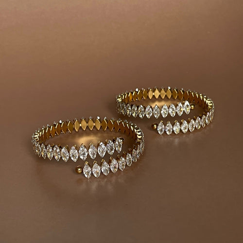 Kusum Luxe 18k Gold Plated Jewelled Bracelet