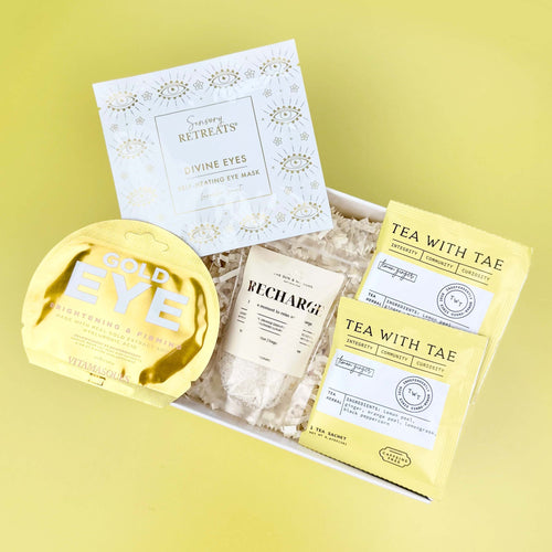 Recharge Luxury Himalayan Bath Salts with Lemon, Ginger, Orange Essential Oils, Avocado Oil with Marigold Flowers