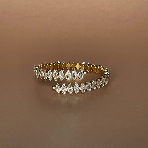 Kusum Luxe 18k Gold Plated Jewelled Bracelet