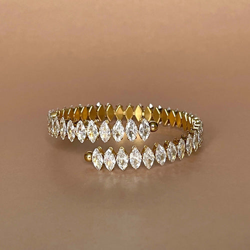 Kusum Luxe 18k Gold Plated Jewelled Bracelet