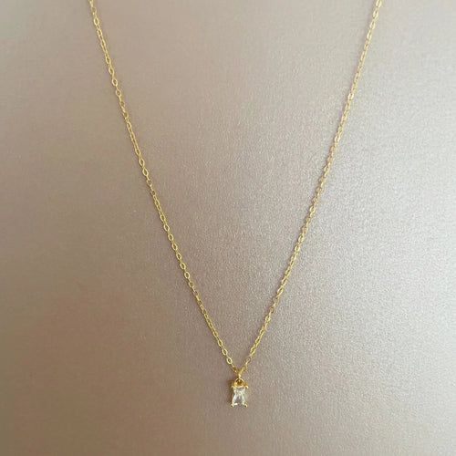 Emily Luxe Sterling Silver Plated Necklace