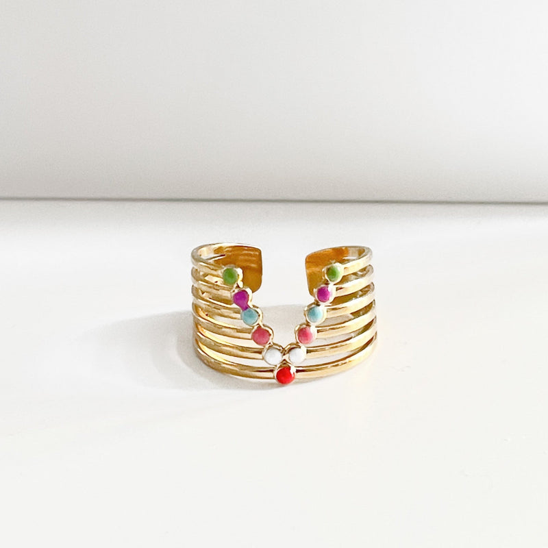 Amaya Luxe 18k Gold Plated Ring