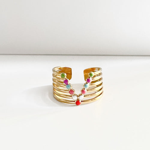 Amaya Luxe 18k Gold Plated Ring