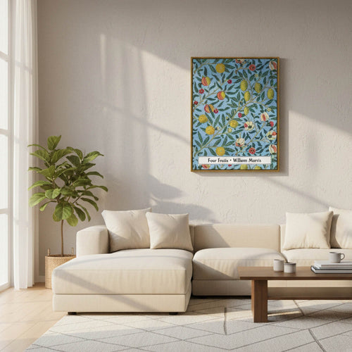 "Four Fruits" by William Morris on Canvas, Framed Prints, Framed Canvas, Acrylic or Print-only