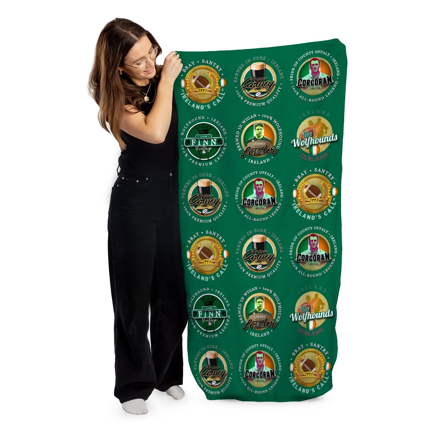 Ireland Rugby League - Legend Collection - Beach Towel