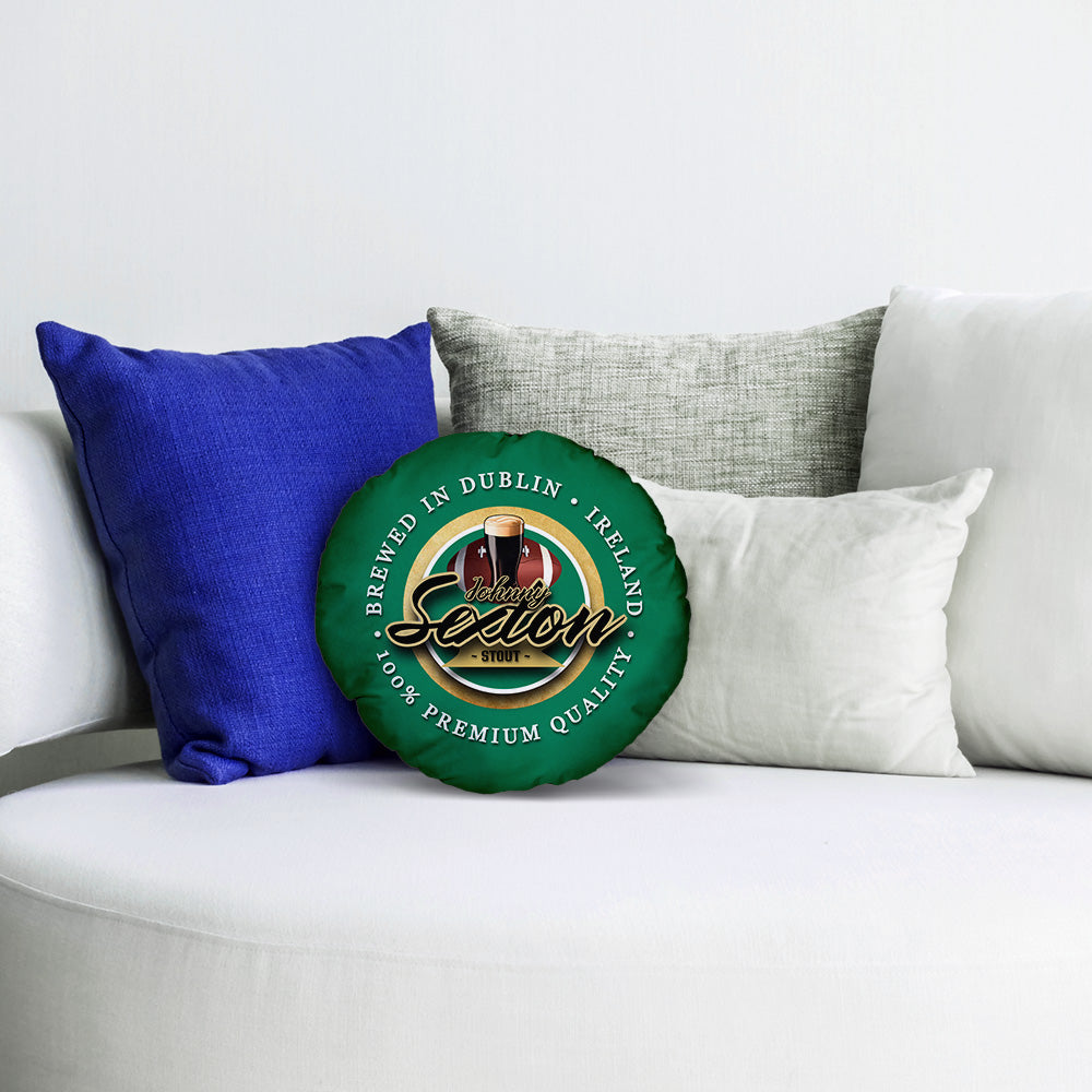 Ireland Rugby Union Sexton  - Legend Collection - Circle Cushion 14"