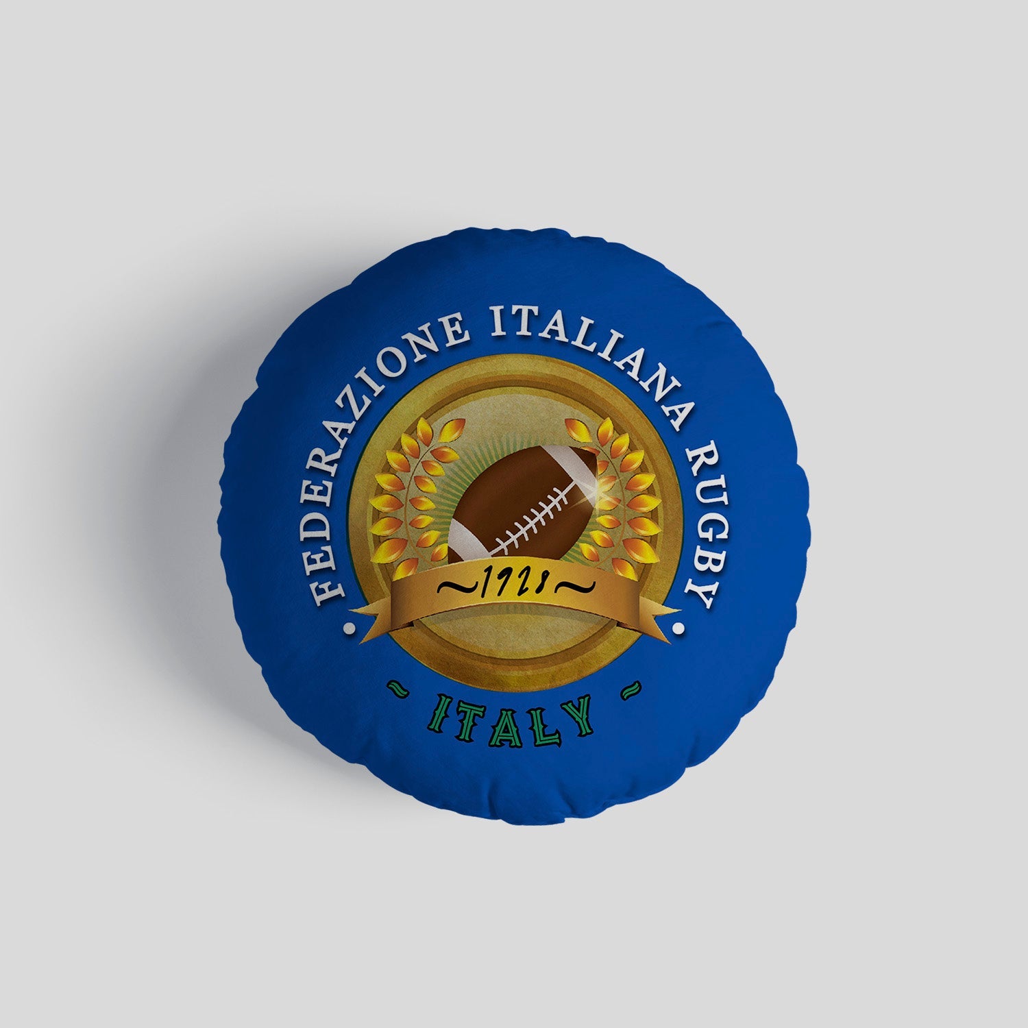 Italy Rugby Union 1928  - Legend Collection - Circle Cushion 14"