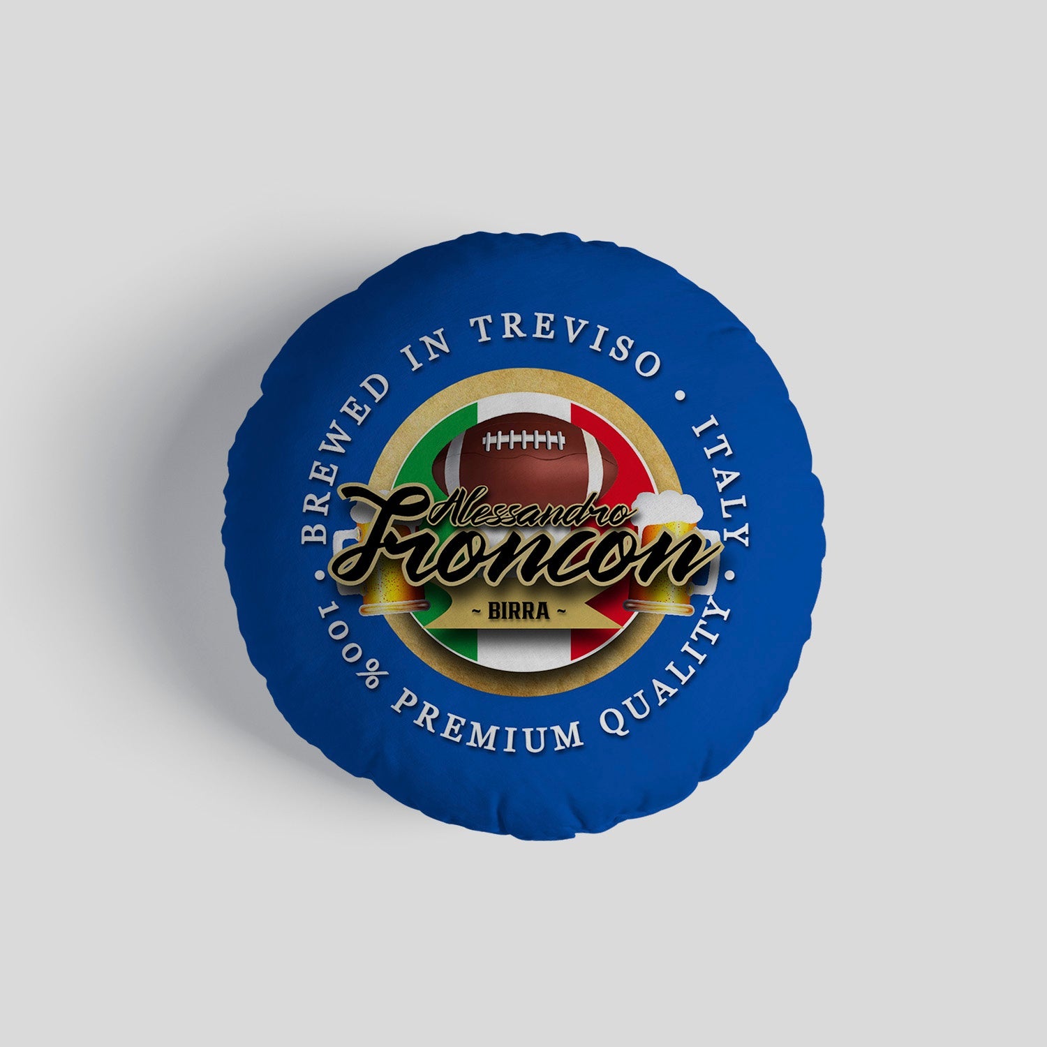 Italy Rugby Union Troncon  - Legend Collection - Circle Cushion 14"