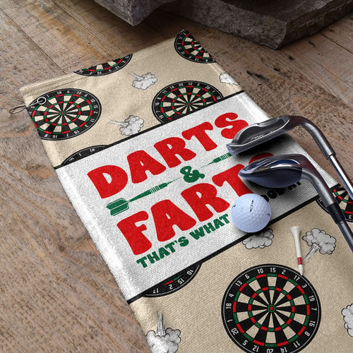 Darts & Farts - Funny Darts Golf Towel