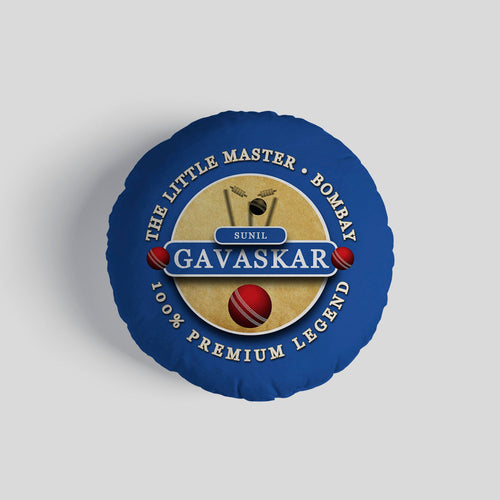 India Gavaskar  - Legend Collection - Circle Cushion 14"