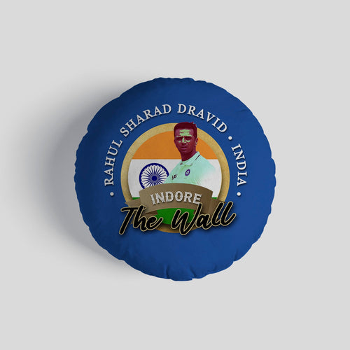 India Rahul Dravid  - Legend Collection - Circle Cushion 14"
