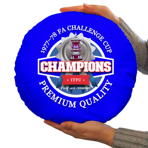Ipswich FA Cup - Football Legends - Circle Cushion 14"