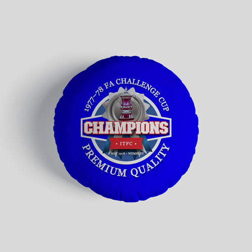 Ipswich FA Cup - Football Legends - Circle Cushion 14"