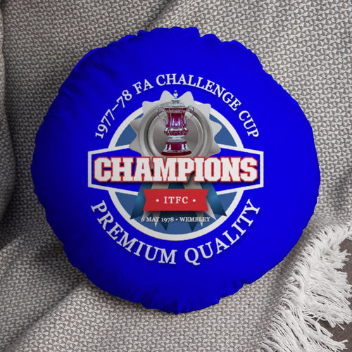 Ipswich FA Cup - Football Legends - Circle Cushion 14"
