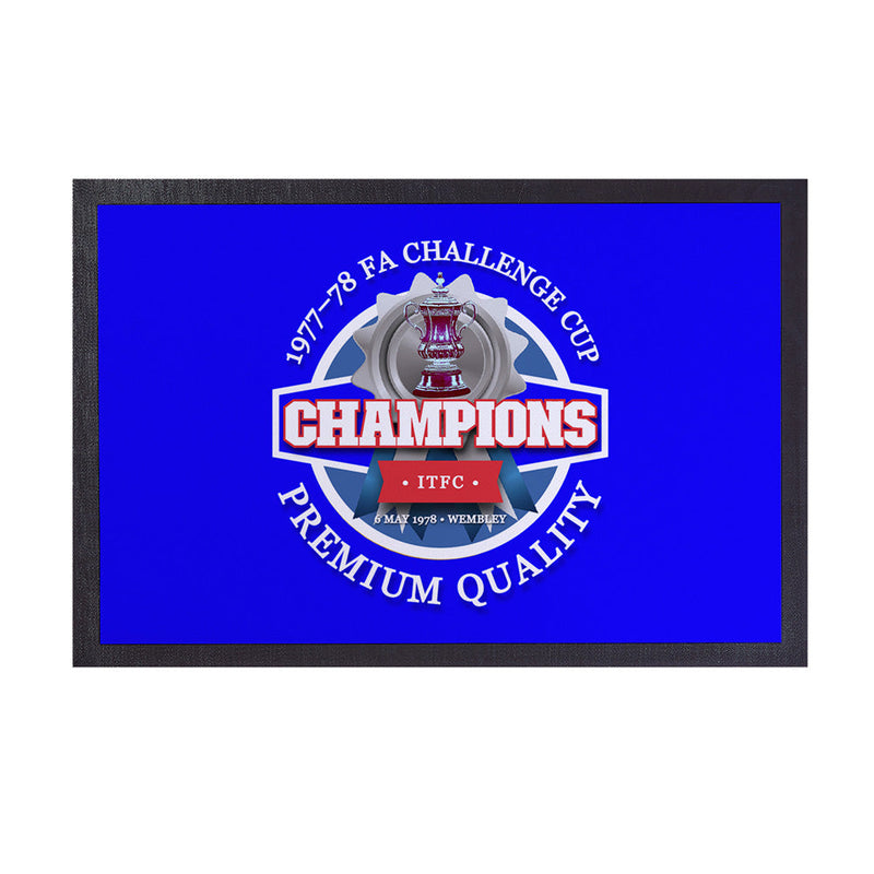 Ipswich FA Cup  - Football Legends - Door Mat -60cm X 40cm