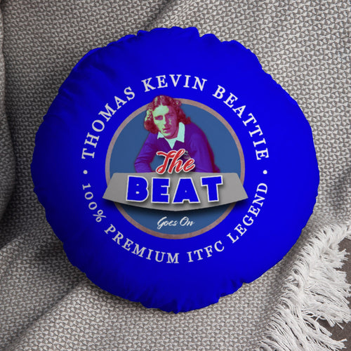 Ipswich Kevin Beattie - Football Legends - Circle Cushion 14"