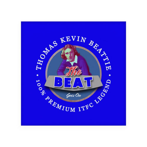 Ipswich Kevin Beattie - Football Coaster - Square Or Circle