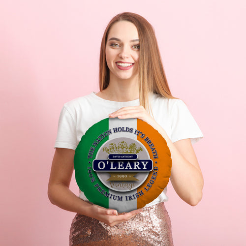 Ireland O'Leary  - Legend Collection - Circle Cushion 14"
