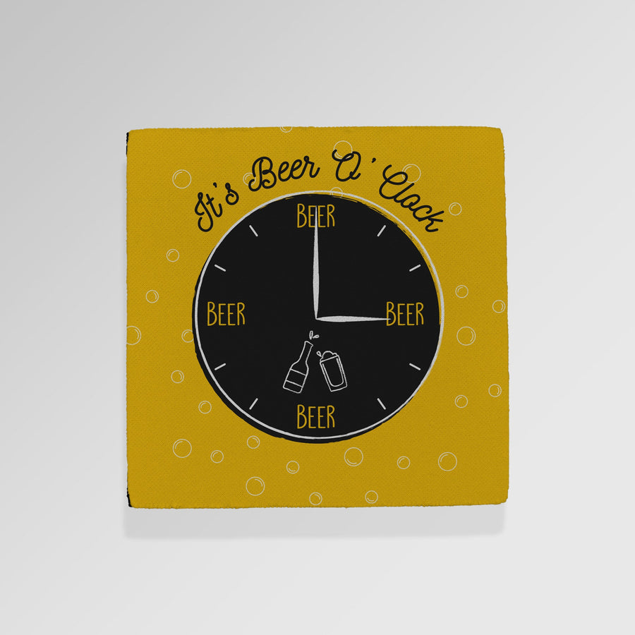 It's Beer O'Clock - Drinks Coaster - Round or Square