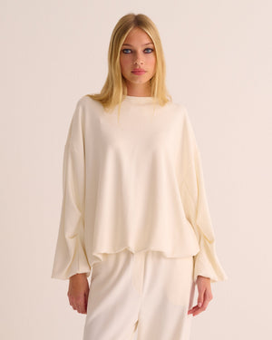 Cloud Dancer Organic Cotton Sweatshirt