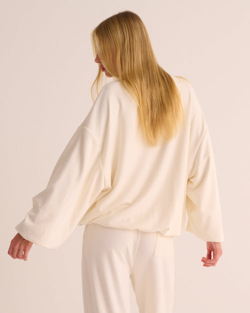 Cloud Dancer Organic Cotton Sweatshirt