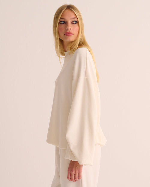 Cloud Dancer Organic Cotton Sweatshirt