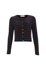 Jayda Sparkle Stripe Cardigan - Gold