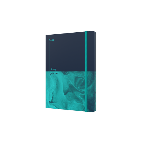Doze and Drift Sleep Journal, A5 - Navy