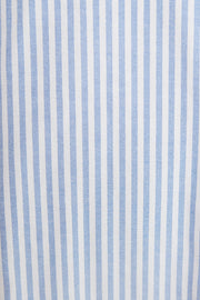 Hela Sail Stripe Button Through A-Line Mini Skirt Blue