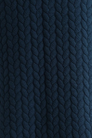 Jessika Plait Mini Dress in Navy