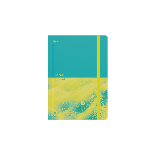 Flex and Flow Fitness Journal, A5 - Teal