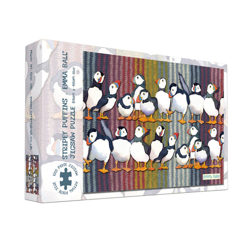 Stripey Puffin 1000 piece Boxed Jigsaw SKU: JIG47