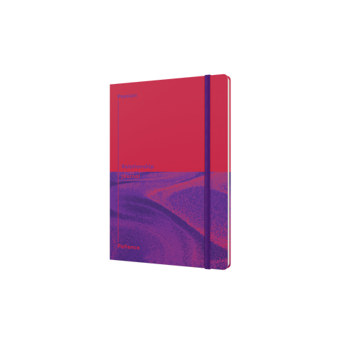 Passion and Patience Relationship Journal, A5 - Red